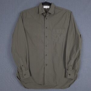 Alex Mill Poplin Shirt Mens Small Olive Green Long Sleeve Button Up Wash & Go